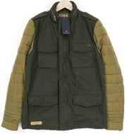 SCOTCH & SODA Ams Couture Men's Jacket M Green Cotton Multi Pocket Zipped