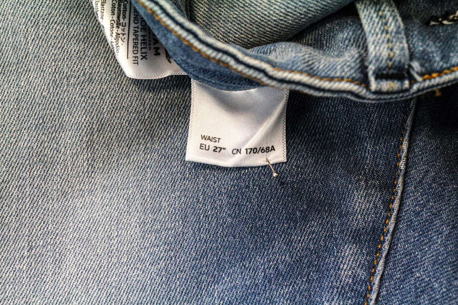 DENHAM Monroe Helix G Women's Jeans W27/L28 Blue Stretch Girlfriend Tapered