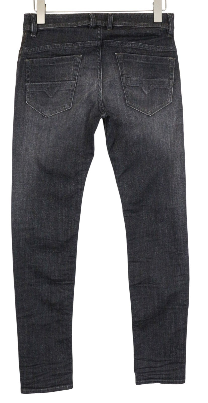 DIESEL Thommer 087AM Men's Jeans W28/L32 Dark Grey Cotton Stretch Washed