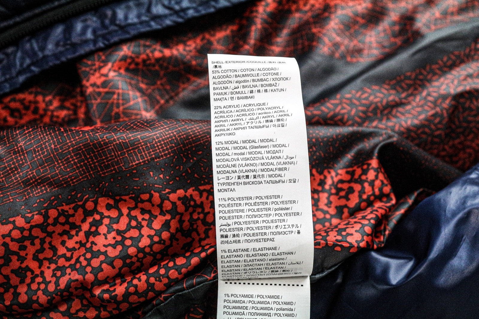 DESIGUAL Arthur Men's Jacket S Grey Blue Hooded Padded Cotton Blend Lined