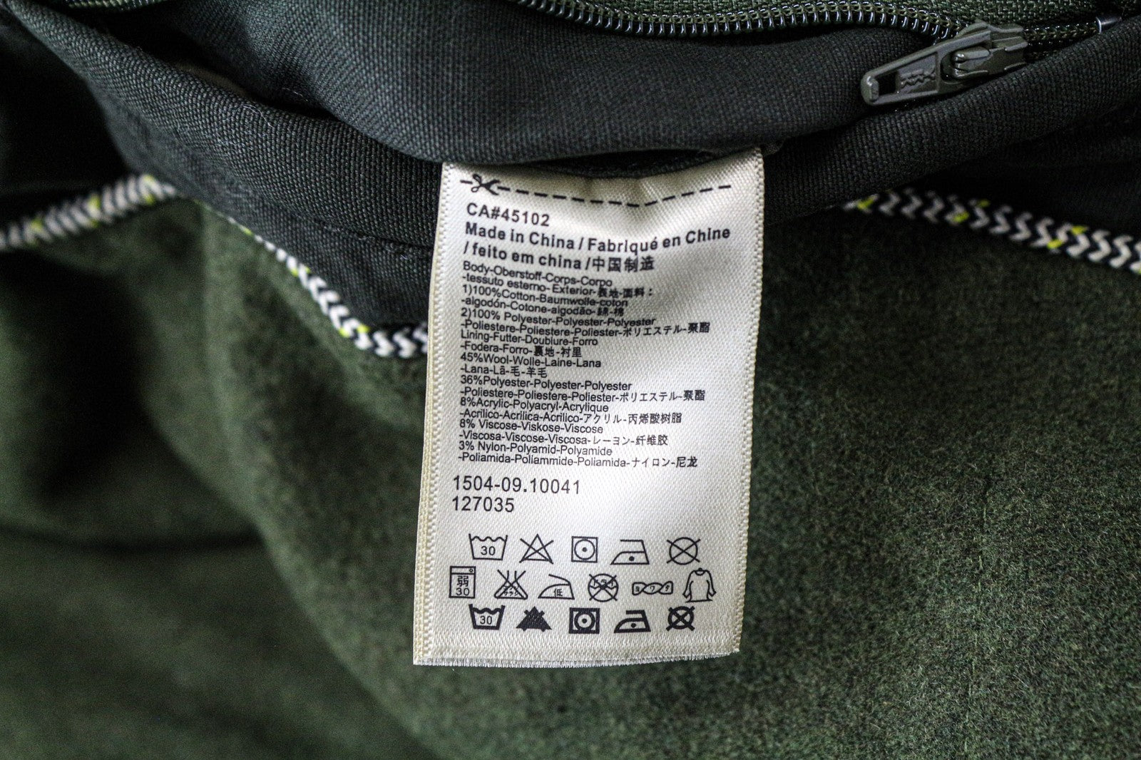 SCOTCH & SODA Ams Couture Men's Jacket M Green Cotton Zip Multi Pocket