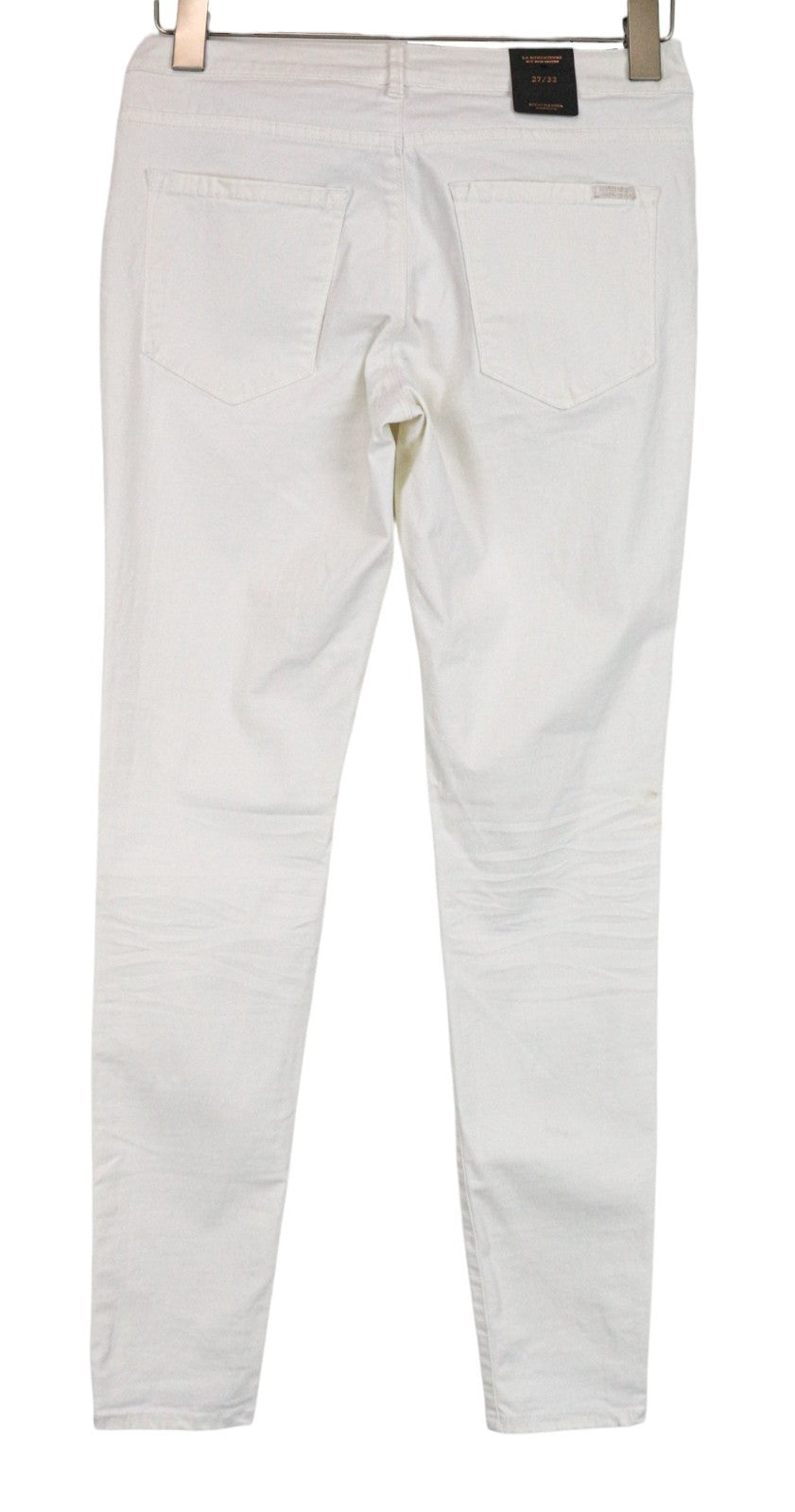 MAISON SCOTCH La Bohemienne Women's Skinny Pants W28/L30 Off-White Mid-Rise