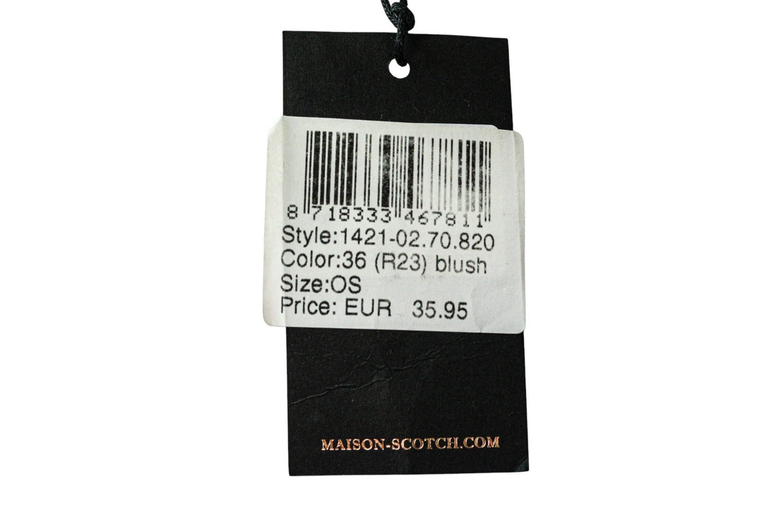 MAISON SCOTCH Women's Scarf One Size Pink Cotton Stars Cut-Out Classic