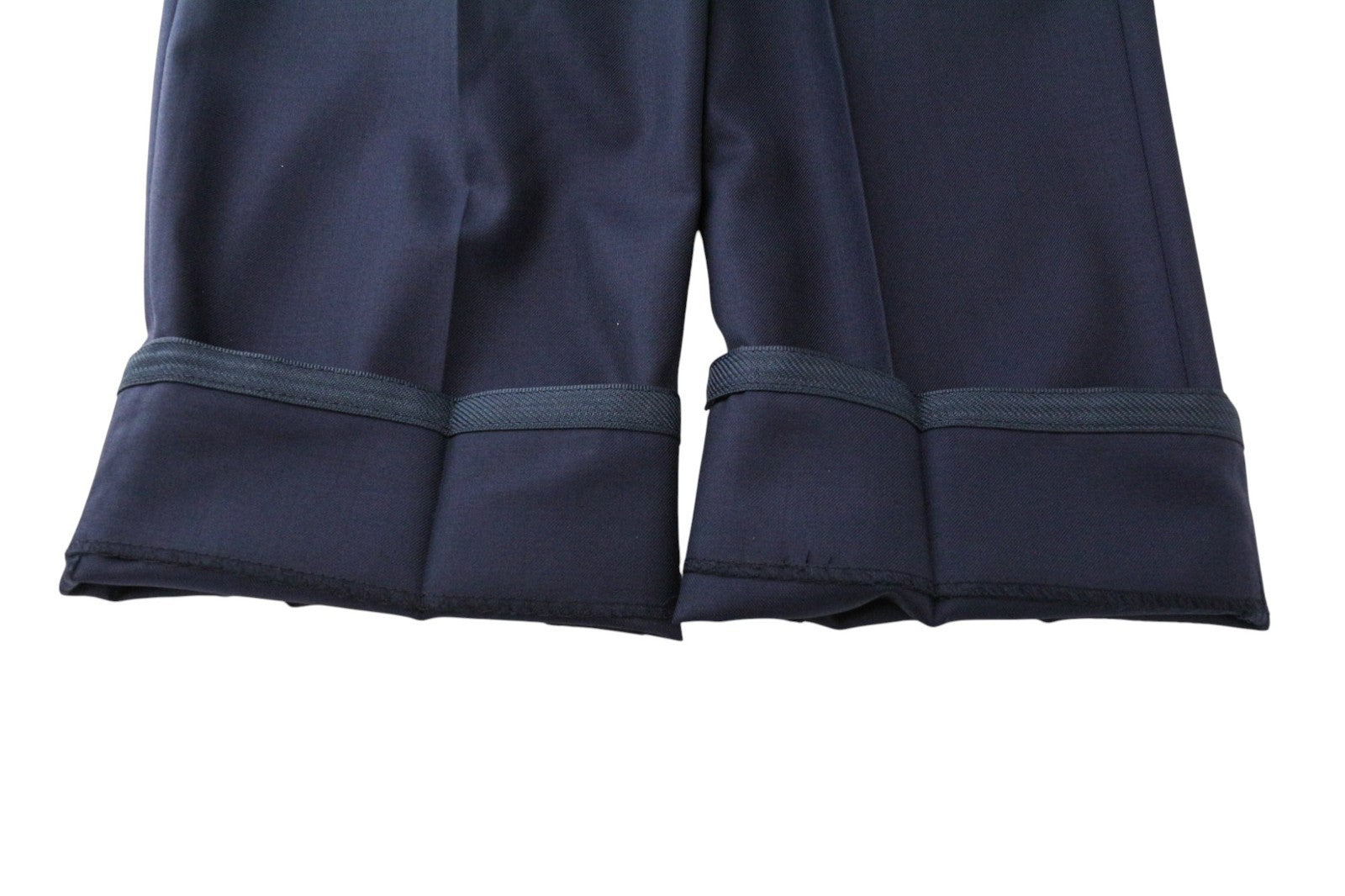 SUITSUPPLY Lazio Men's Pants UK46R Navy Wool Classic Pleated Formal