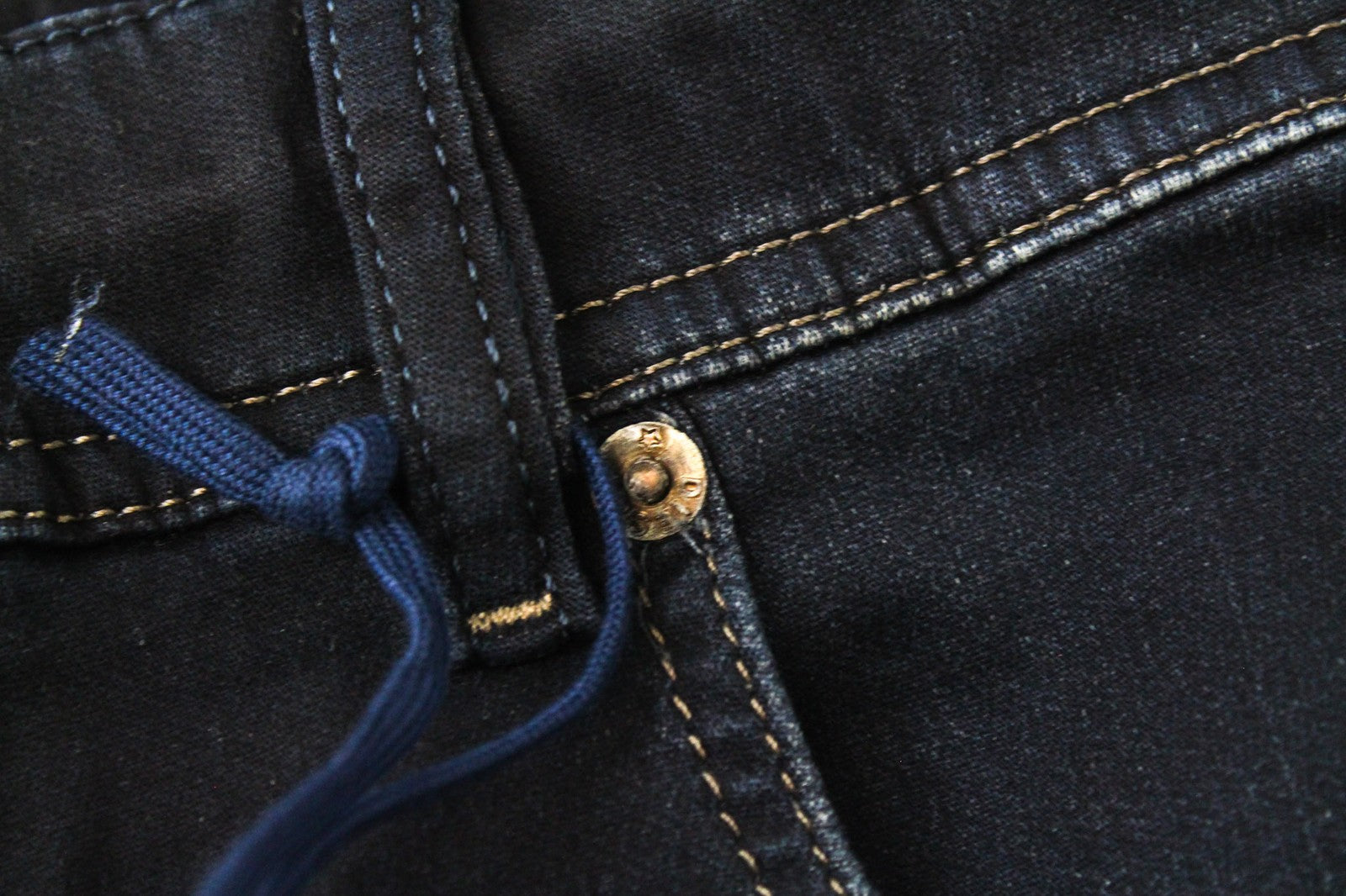 DIESEL Krooley-NE 0686F Men Jeans W26 Sweat Jogg Boys Slim Dark Blue Stretch