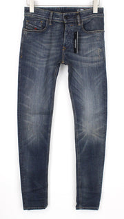 DIESEL Sleenker 069DG Men Jeans W27/L32 Boys Slim-Skinny Blue Cotton Stretch