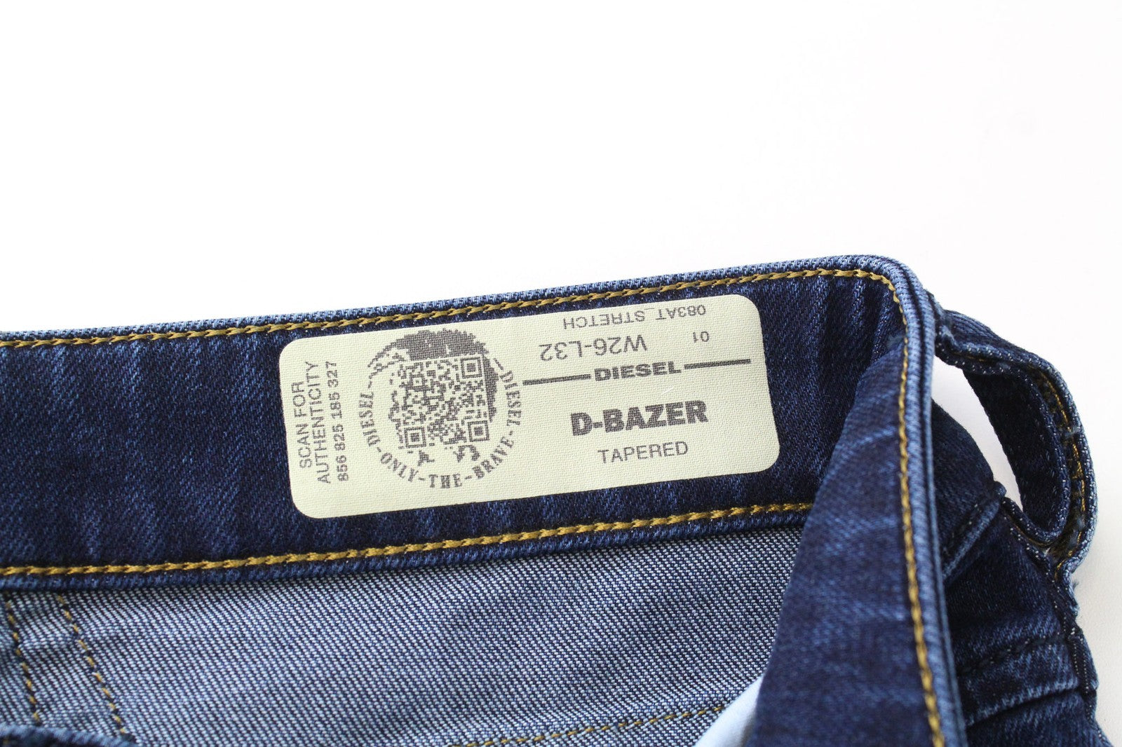 DIESEL D-Bazer 083AT Men Jeans W26/L32 Boys Tapered Fit Blue Cotton Stretch
