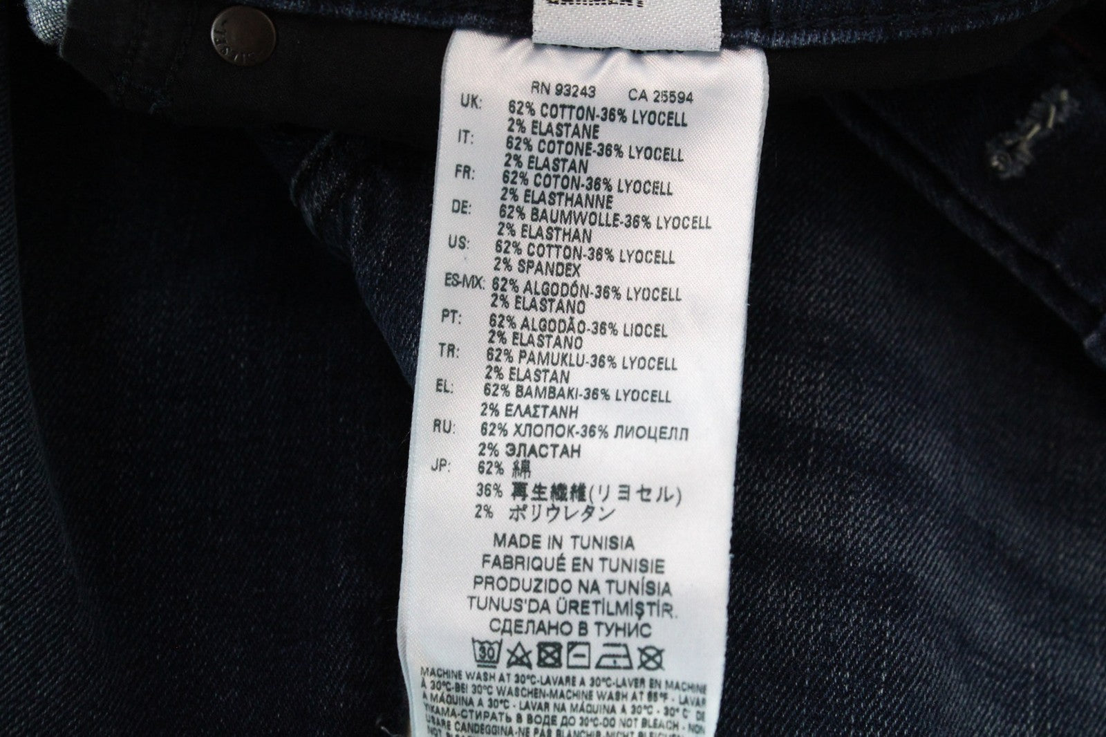 DIESEL Buster 087AS Men Jeans W26/L32 Boys Slim-Tapered Blue Cotton Stretch