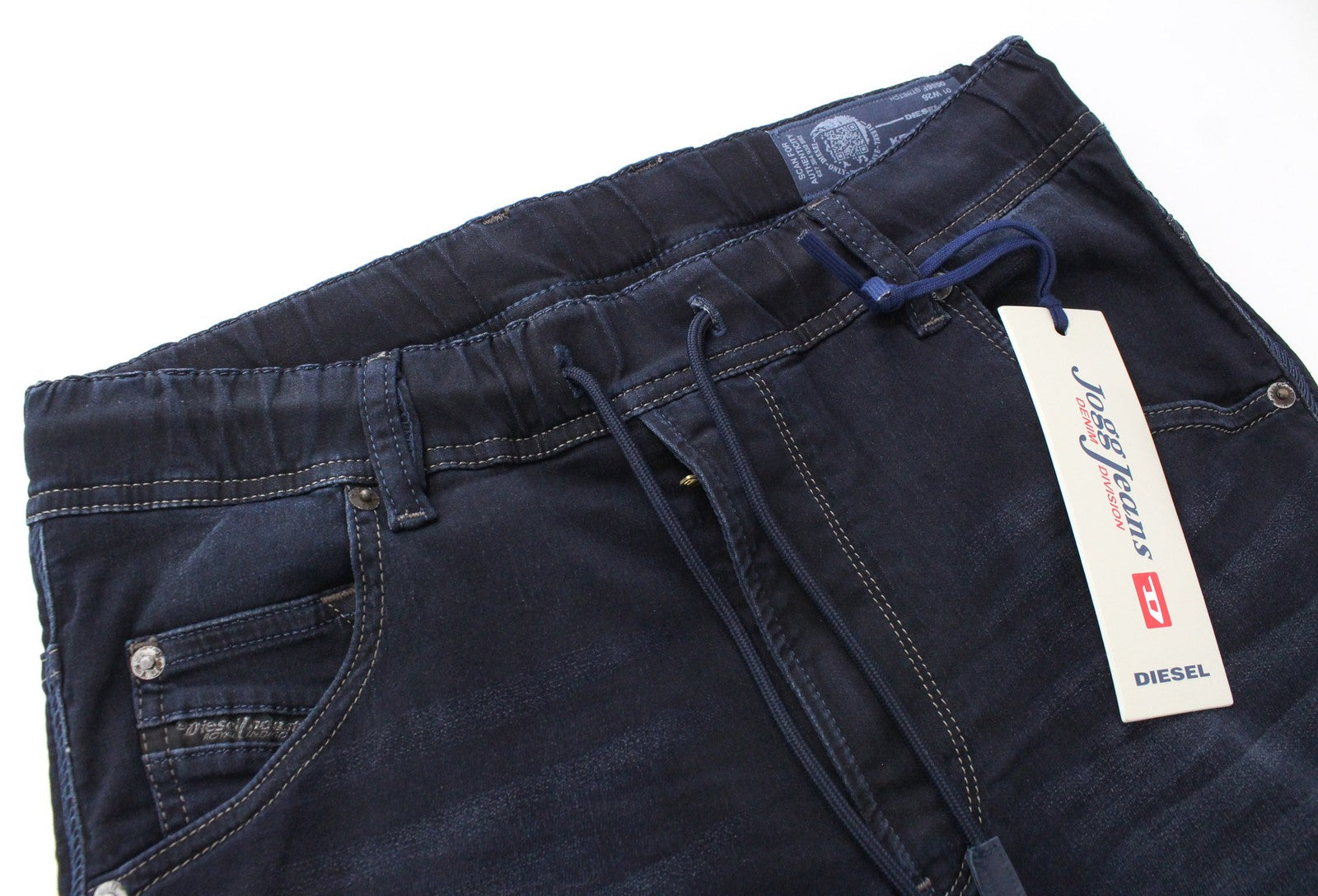 DIESEL Krooley-NE 0686F Men Jeans W26 Boys Sweat Jogg Slim Blue Cotton Stretch