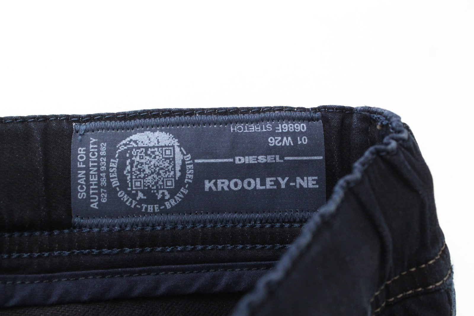 DIESEL Krooley-NE 0686F Men Jeans W26 Boys Sweat Jogg Slim Blue Cotton Stretch