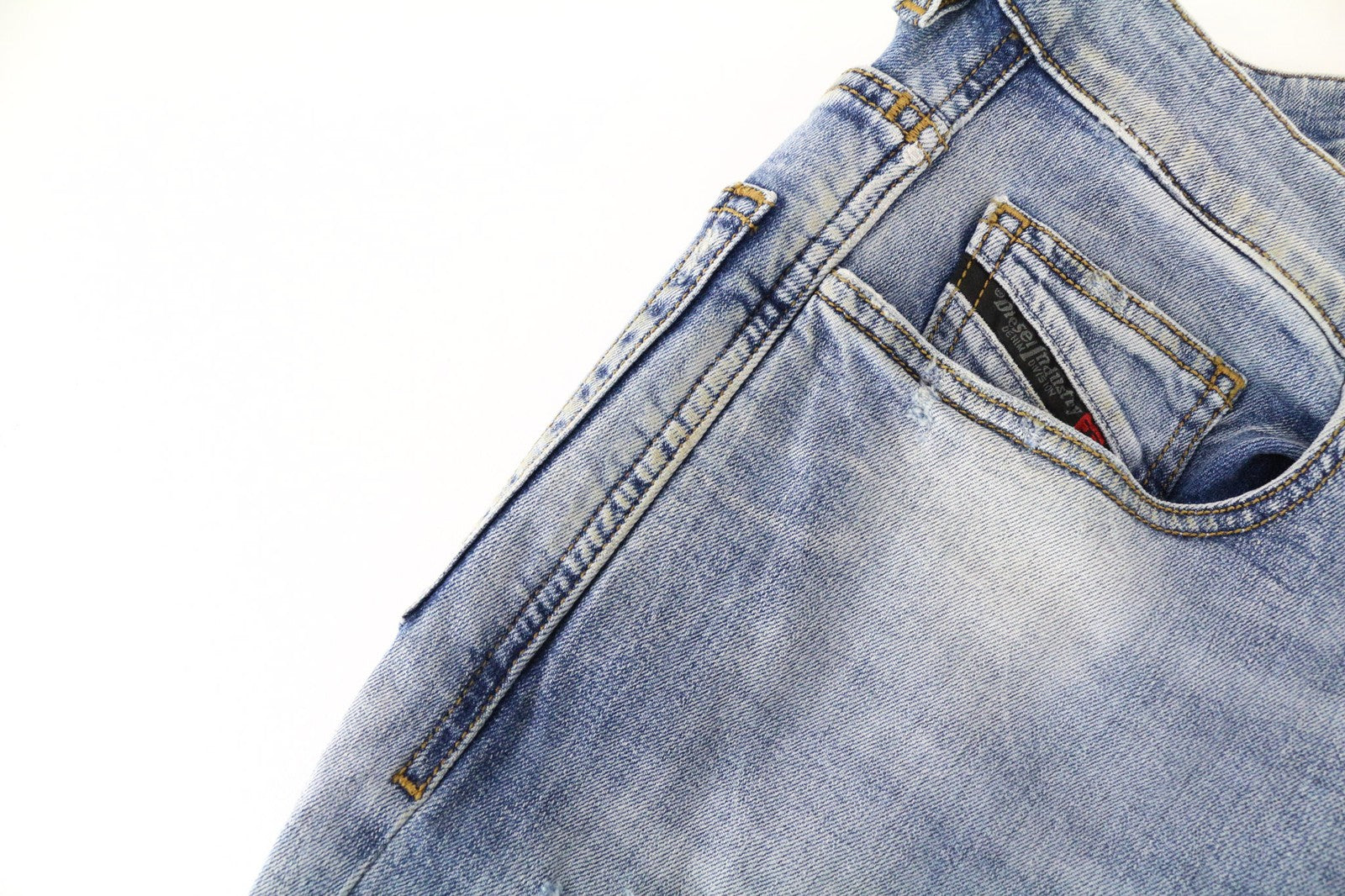 DIESEL D-Eetar 087AV Men Jeans W28/L32 Carrot Tapered Blue Cotton Stretch