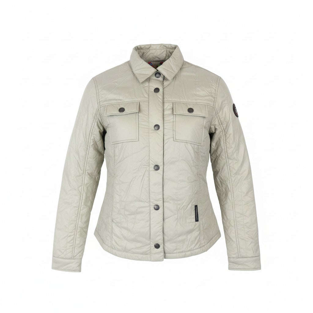 TUCANO URBANO Trudy Women Jacket L Beige Thermal Padded Windbreaker Moto