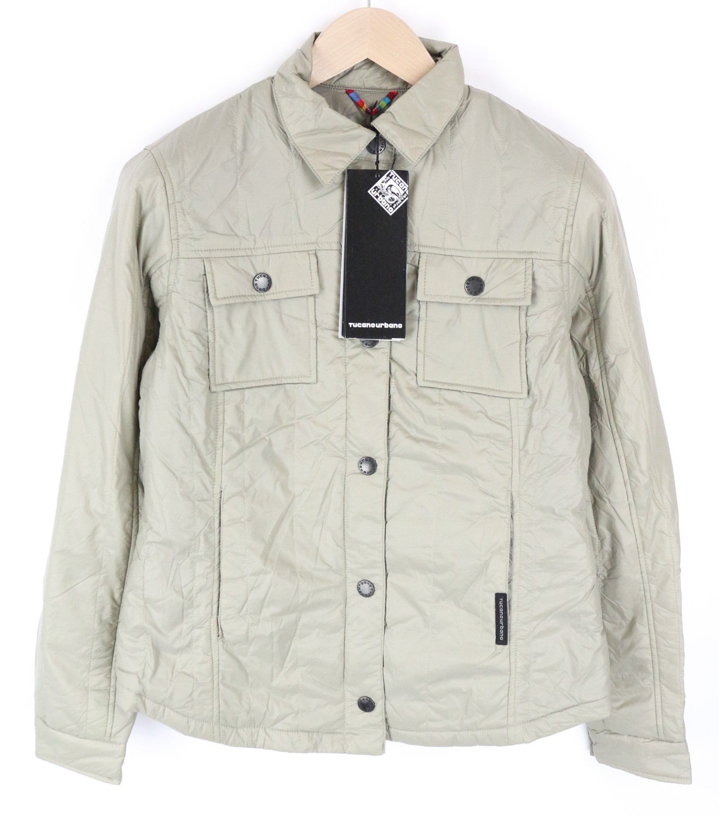 TUCANO URBANO Trudy Women Jacket M Beige Thermal Padding Windbreaker Moto
