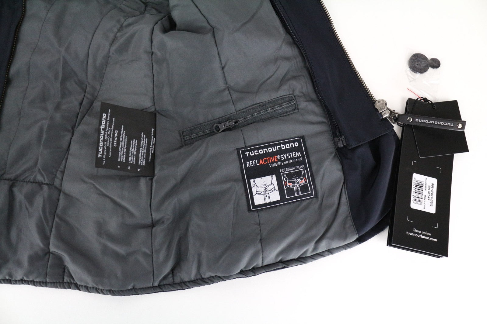 TUCANO URBANO Freccia Women Jacket XS Navy Water-Repellent Thermal Padded Moto