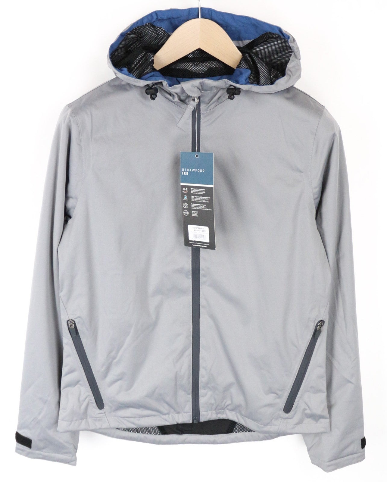 TUCANO URBANO Ire Women Jacket M Grey Waterproof Hooded Breathable Zipped