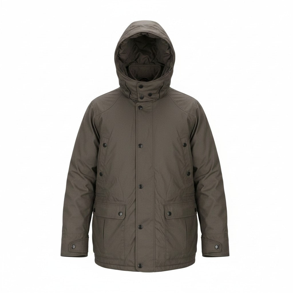 TUCANO URBANO Angus Men Jacket M Brown Cottoon Blend Hooded Waterproof Moto