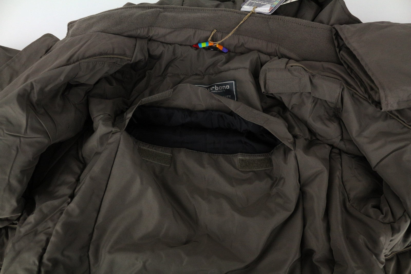 TUCANO URBANO Angus Men Jacket M Brown Cottoon Blend Hooded Waterproof Moto