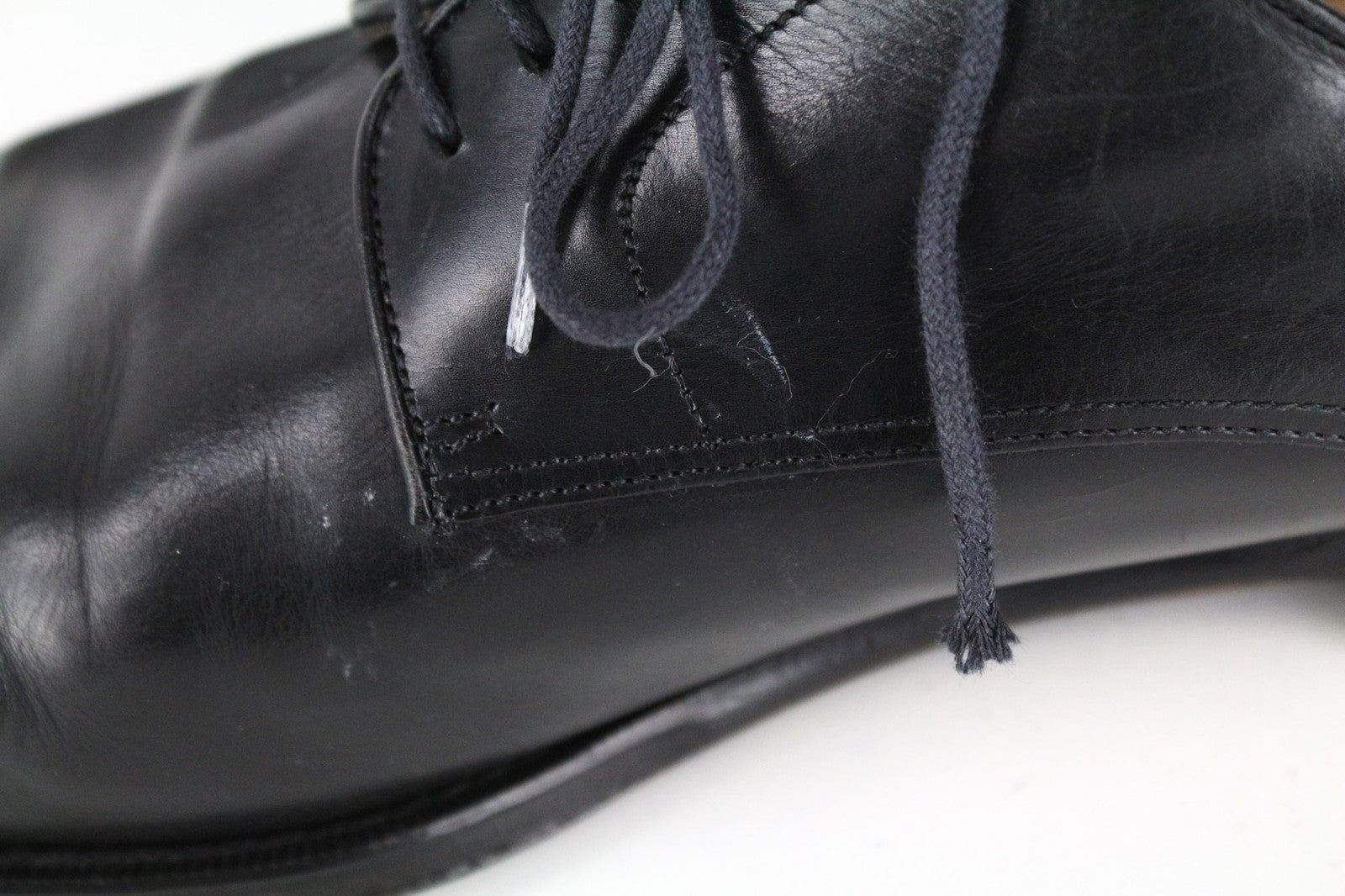 SUITSUPPLY Men Formal Shoes EU42.5 Black Genuine Leather Laced Classic Low-Top