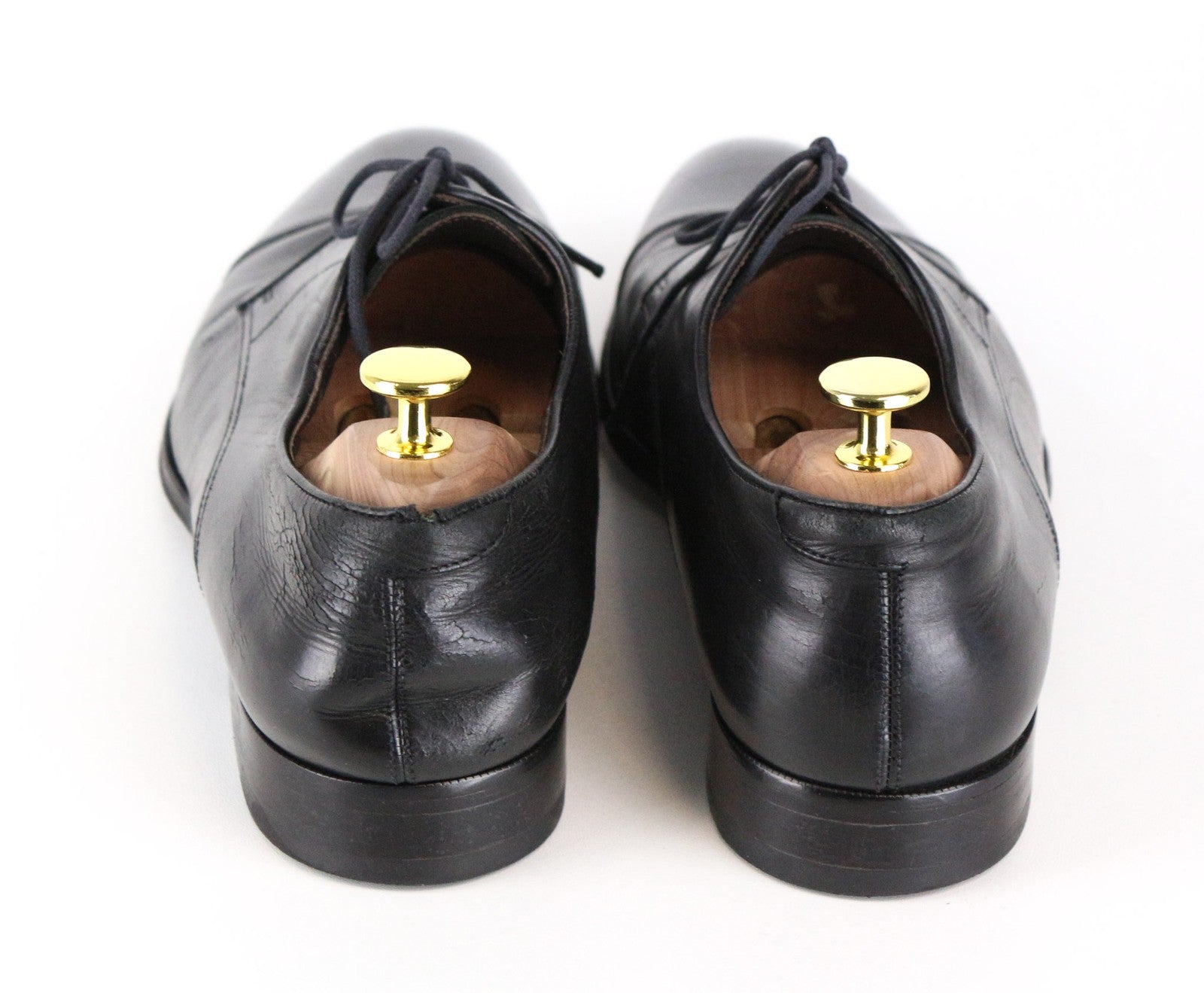 SUITSUPPLY Men Formal Shoes EU42.5 Black Genuine Leather Laced Classic Low-Top