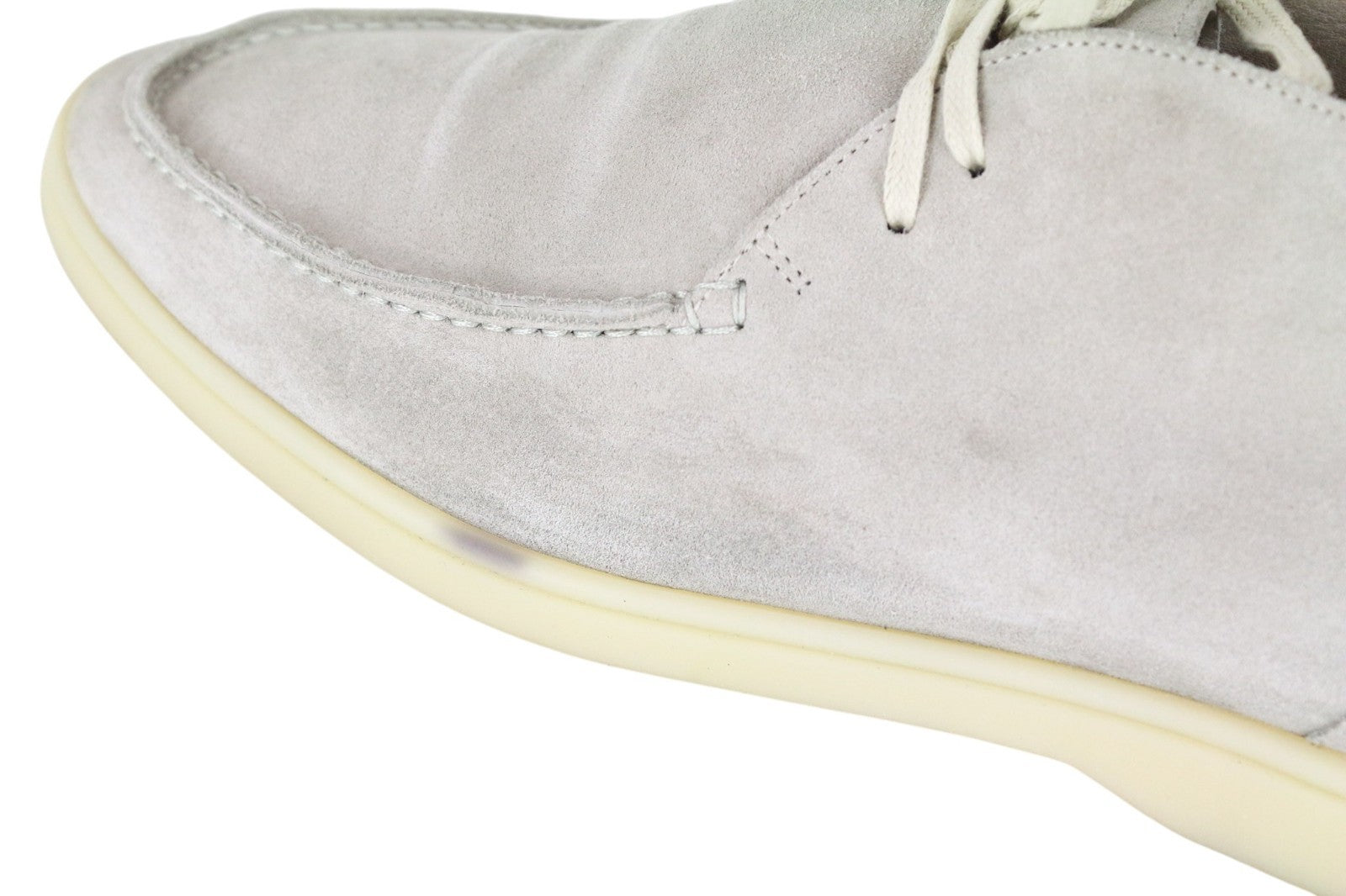 SUITSUPPLY Men Formal Shoes EU42 Light Grey Suede High-Top Laced Casual