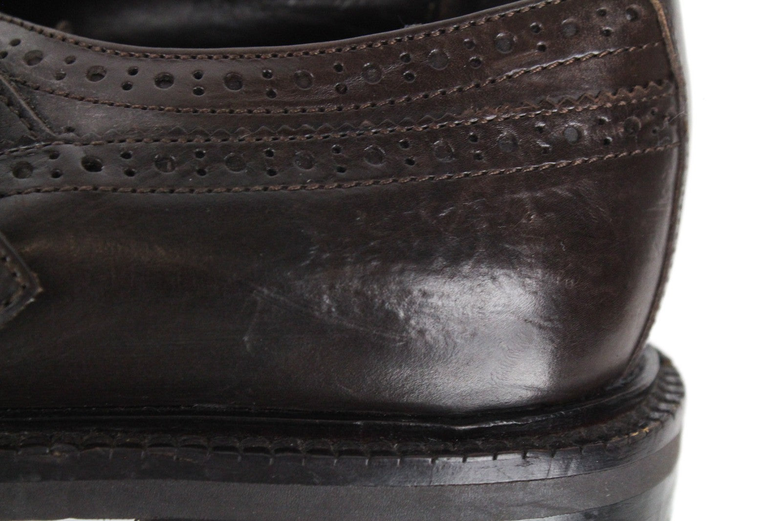 SUITSUPPLY Men Formal Shoes EU40 Dark Brown Double Buckled Leather Classic