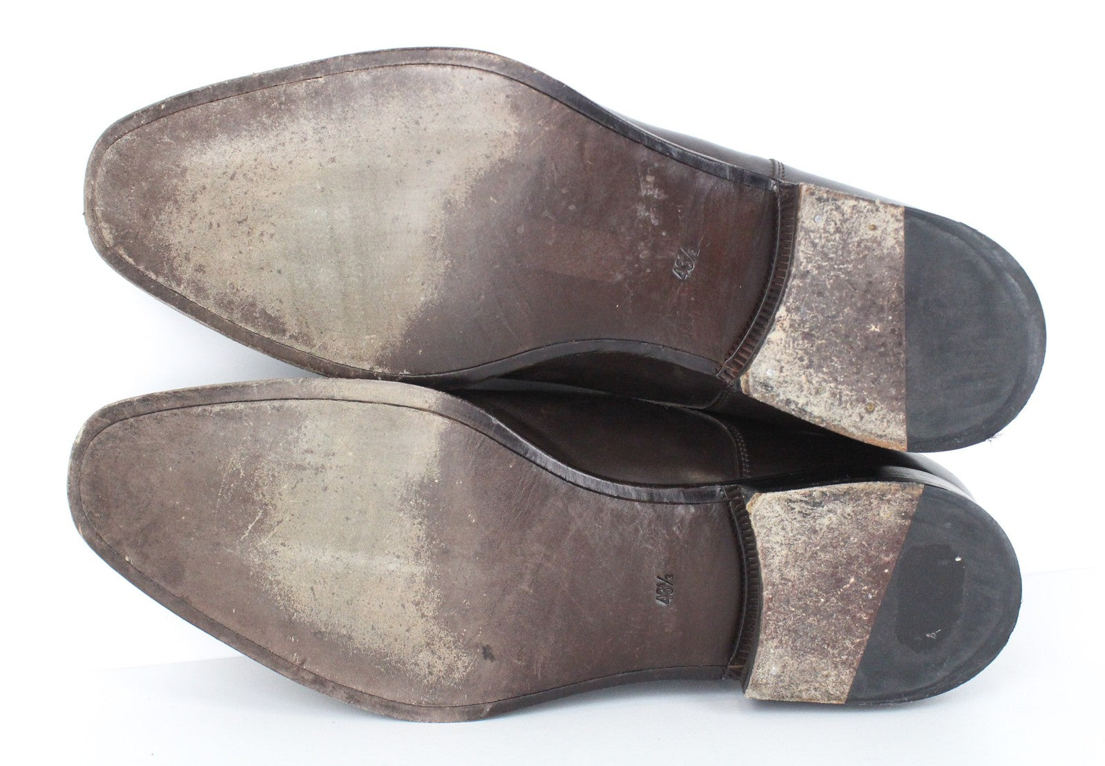 SUITSUPPLY Men Formal Shoes EU43.5 Dark Brown Leather Laced Low-Top Classic