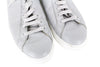 Grey Leather Trainers