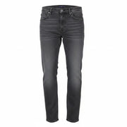 LEE Rider Men Jeans W32/L32 Slim Fit Washed 5-Pocket Grey Cotton Stretch Denim