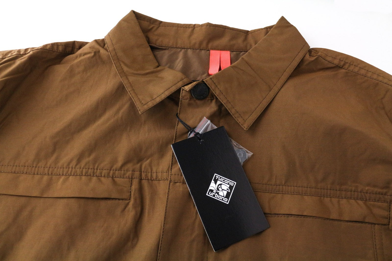 TUCANO URBANO Febo Men Jacket 3XL Brown Cotton Blend Windproof Breathable Zip