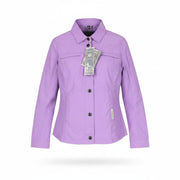 TUCANO URBANO Demetra Women Jacket L Purple Cotton Blend Windproof Zip Snaps