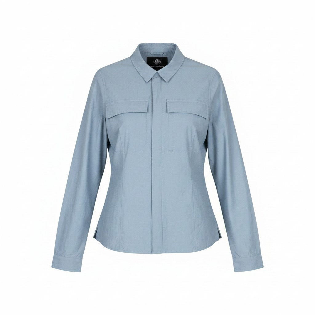 TUCANO URBANO Albertina Women Jacket L Grey Blue Cotton Windbreaker Moto