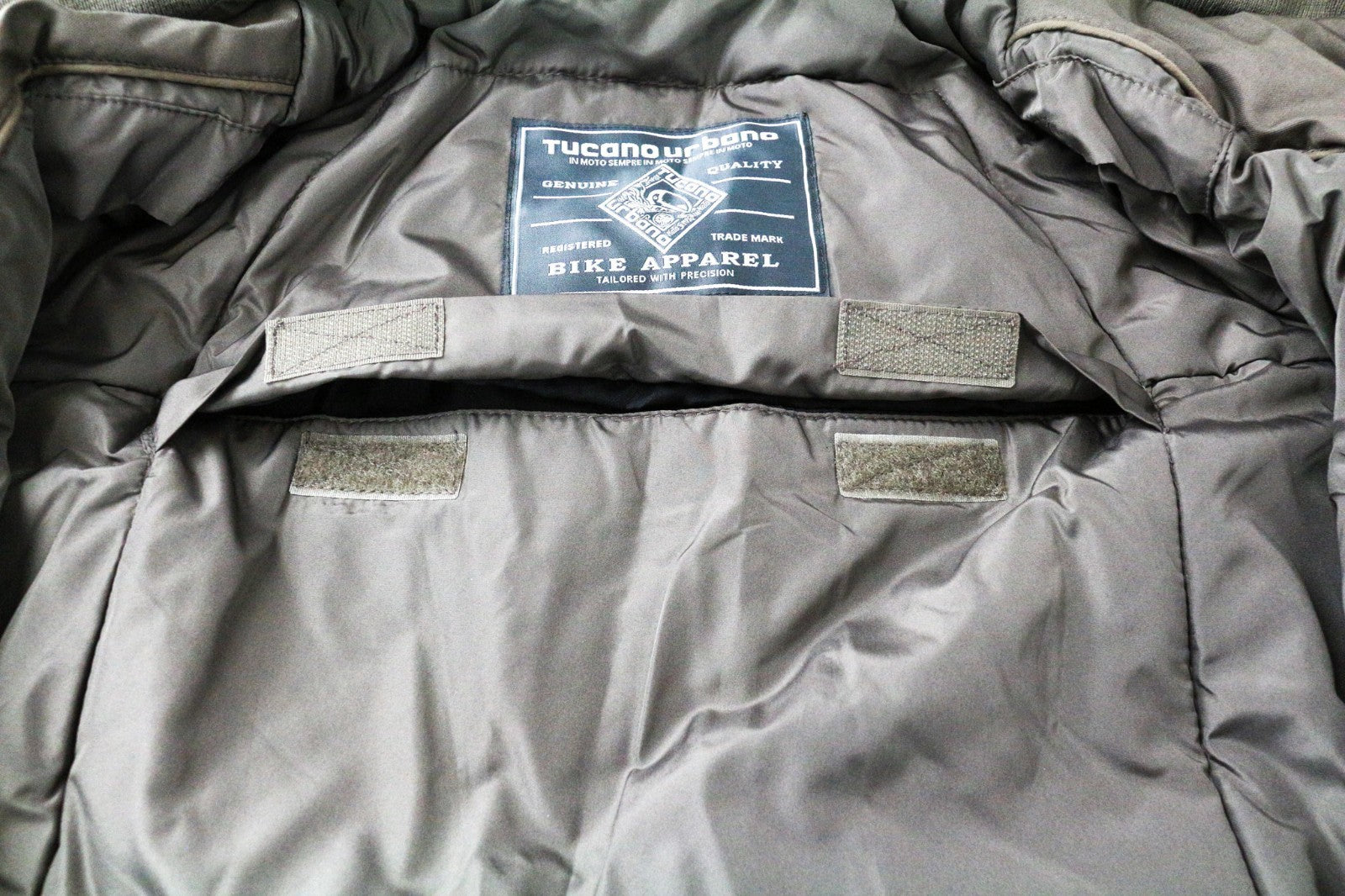 TUCANO URBANO Angus Men Jacket XL Brown Cotton Blend Waterproof Hooded Moto