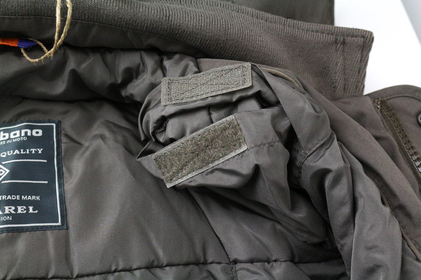TUCANO URBANO Angus Men Jacket XL Brown Cotton Blend Waterproof Hooded Moto