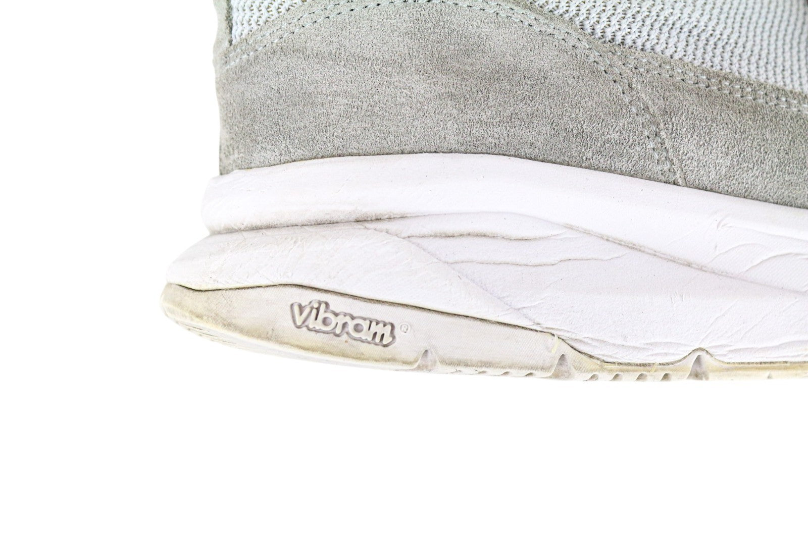 SUITSUPPLY Men Trainers EU42 Grey Textile Suede Low-Top Laced Casual Sneakers