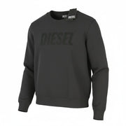 DIESEL Indigo-Out Men Hoodie L Dark Grey Crew Neck Pull On RRP175
