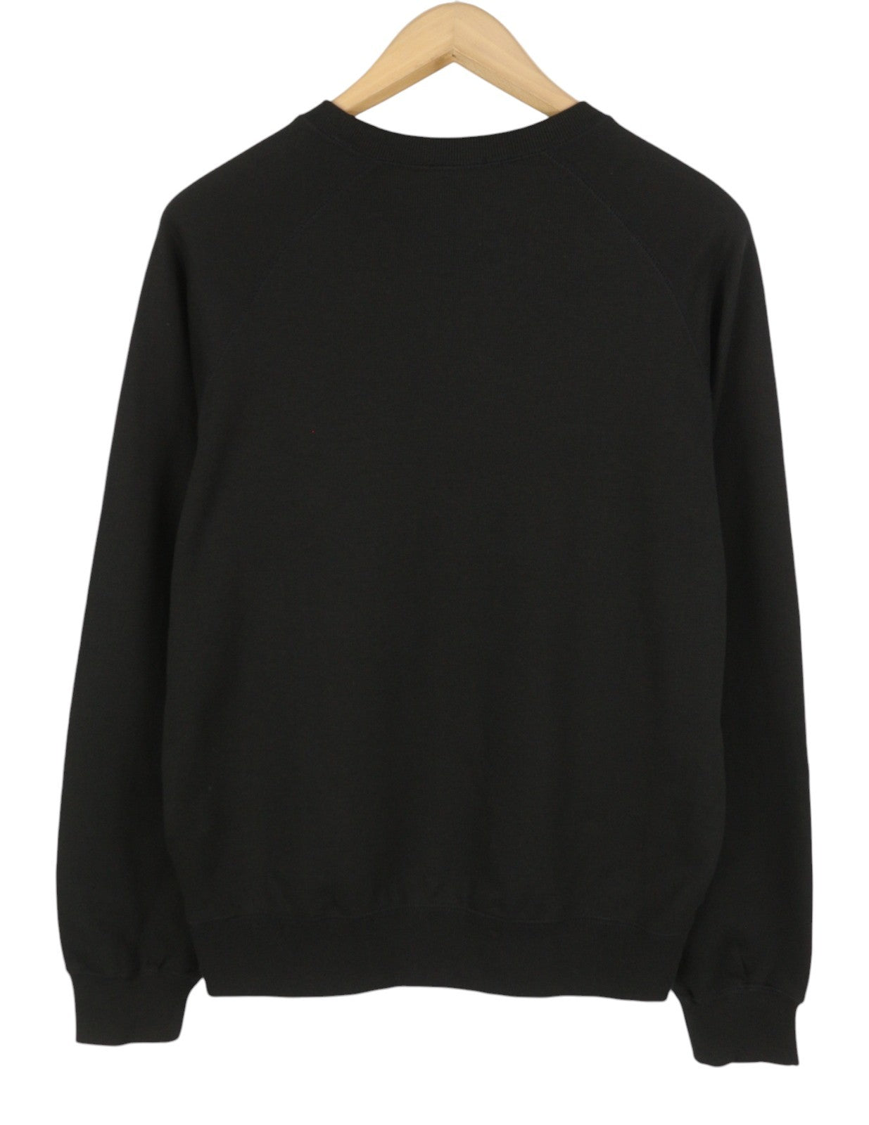 DIESEL S-Raglan-Waf Men Sweatshirt XL Black Crew Neck Front Logo Pull On RRP175