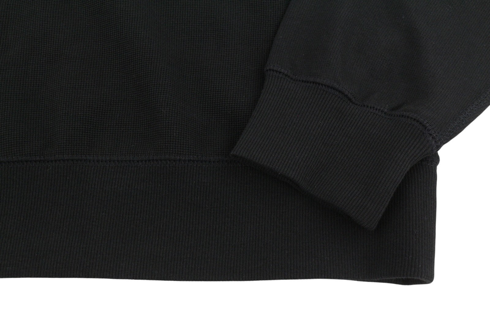 DIESEL S-Raglan-Waf Men Sweatshirt XL Black Crew Neck Front Logo Pull On RRP175