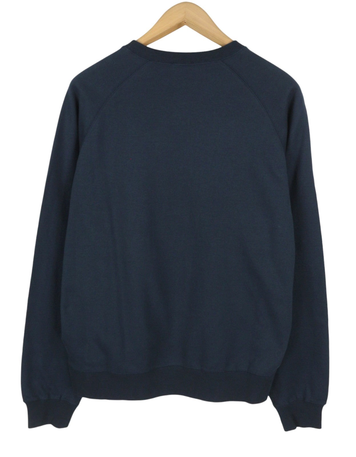 DIESEL S-Raglan-Waf Men Sweatshirt L Blue Crew Neck Front Logo Pull On RRP175