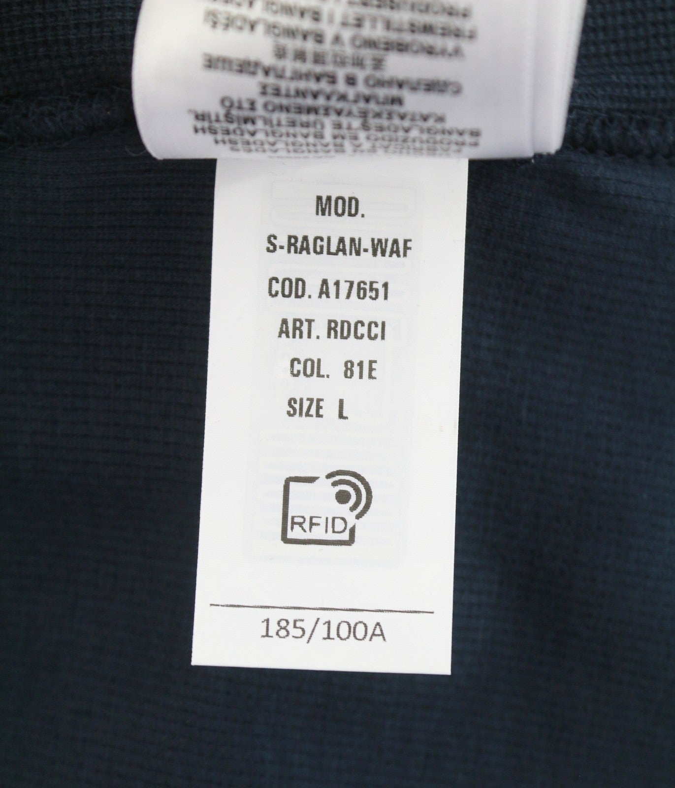 DIESEL S-Raglan-Waf Men Sweatshirt L Blue Crew Neck Front Logo Pull On RRP175