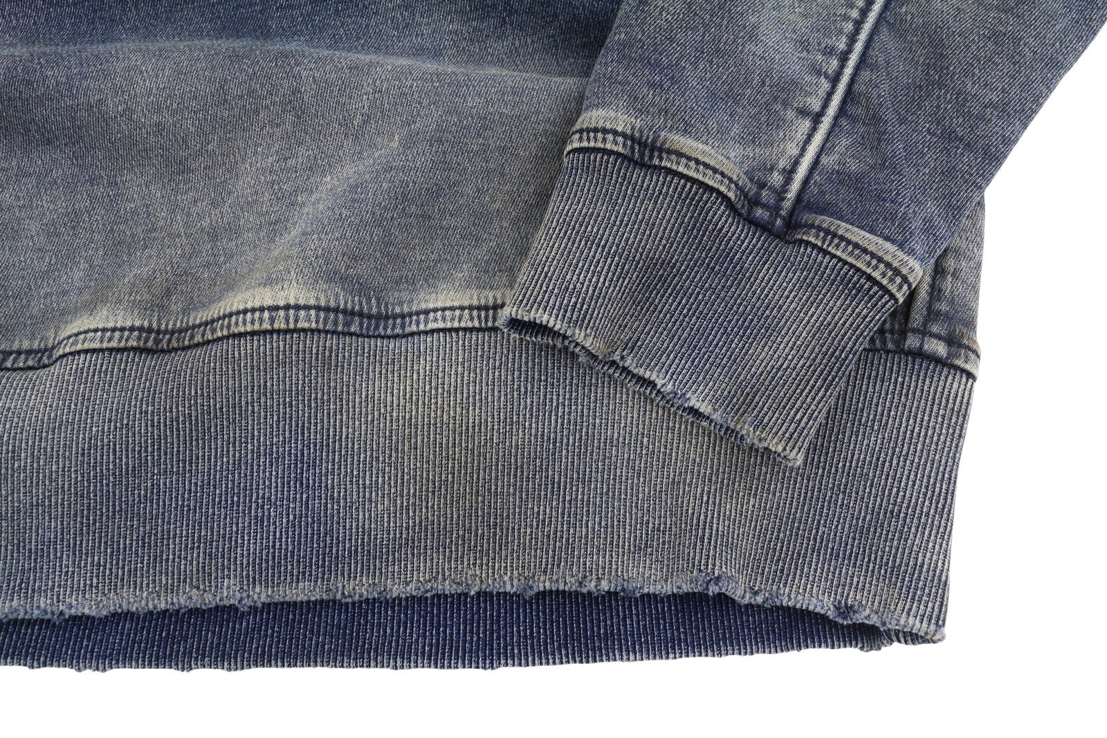 DIESEL D-Krib-Ne Men Sweatshirt M Blue Garment Dyed Loose Pull On RRP350