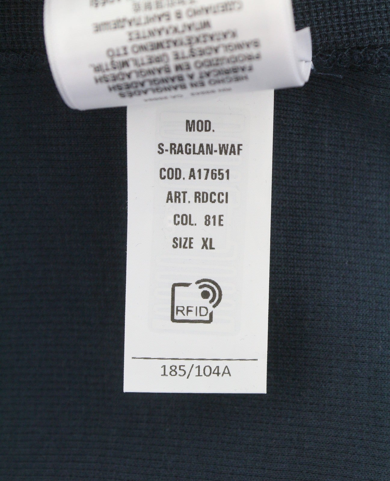 DIESEL S-Raglan-Waf Men Sweatshirt XL Blue Crew Neck Front Logo Pull On RRP175