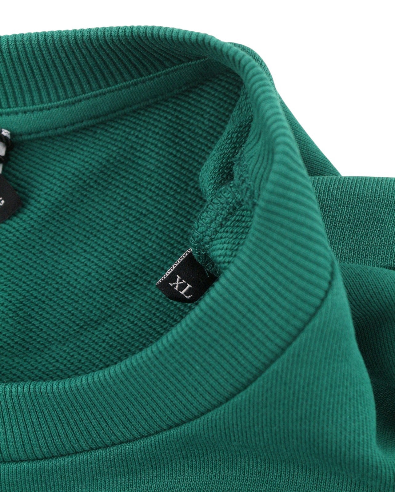 DIESEL S-Girk-K12 Men Sweatshirt XL Green Cotton Crew Neck Pull On