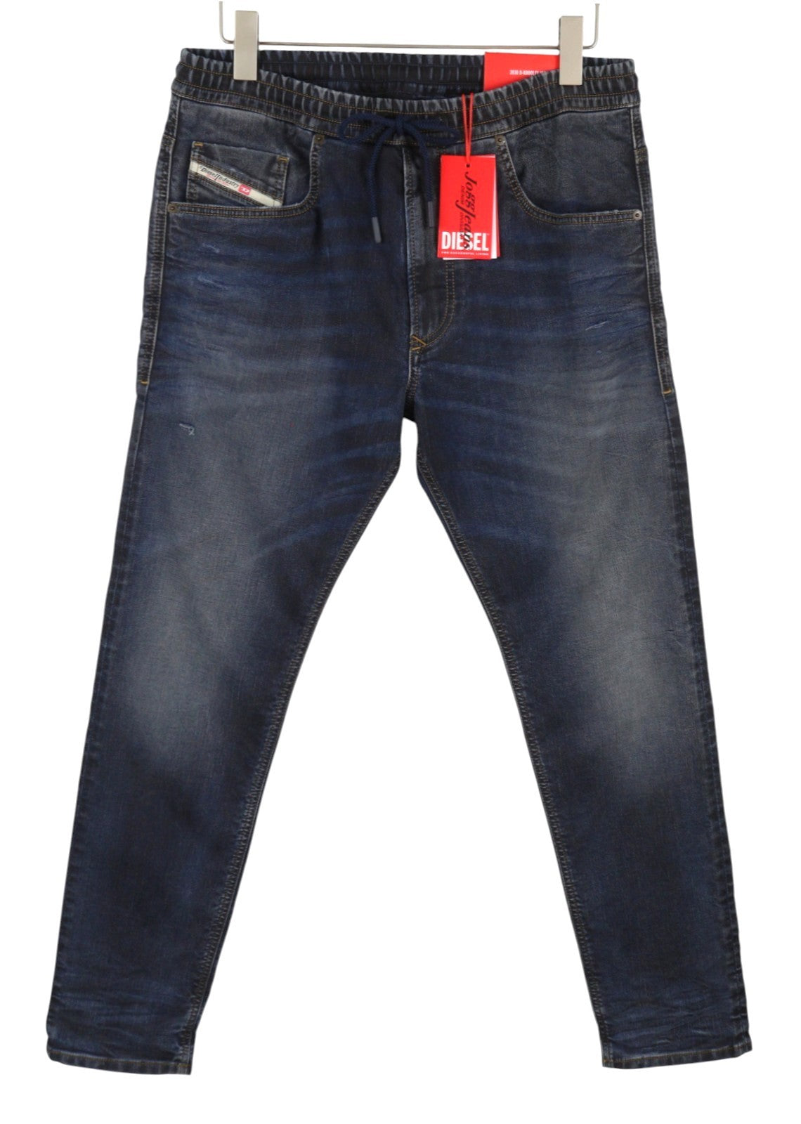 DIESEL 2030 D-Krooley 09I18 Jogg Men Jeans W36 Blue Faded Distress RRP350