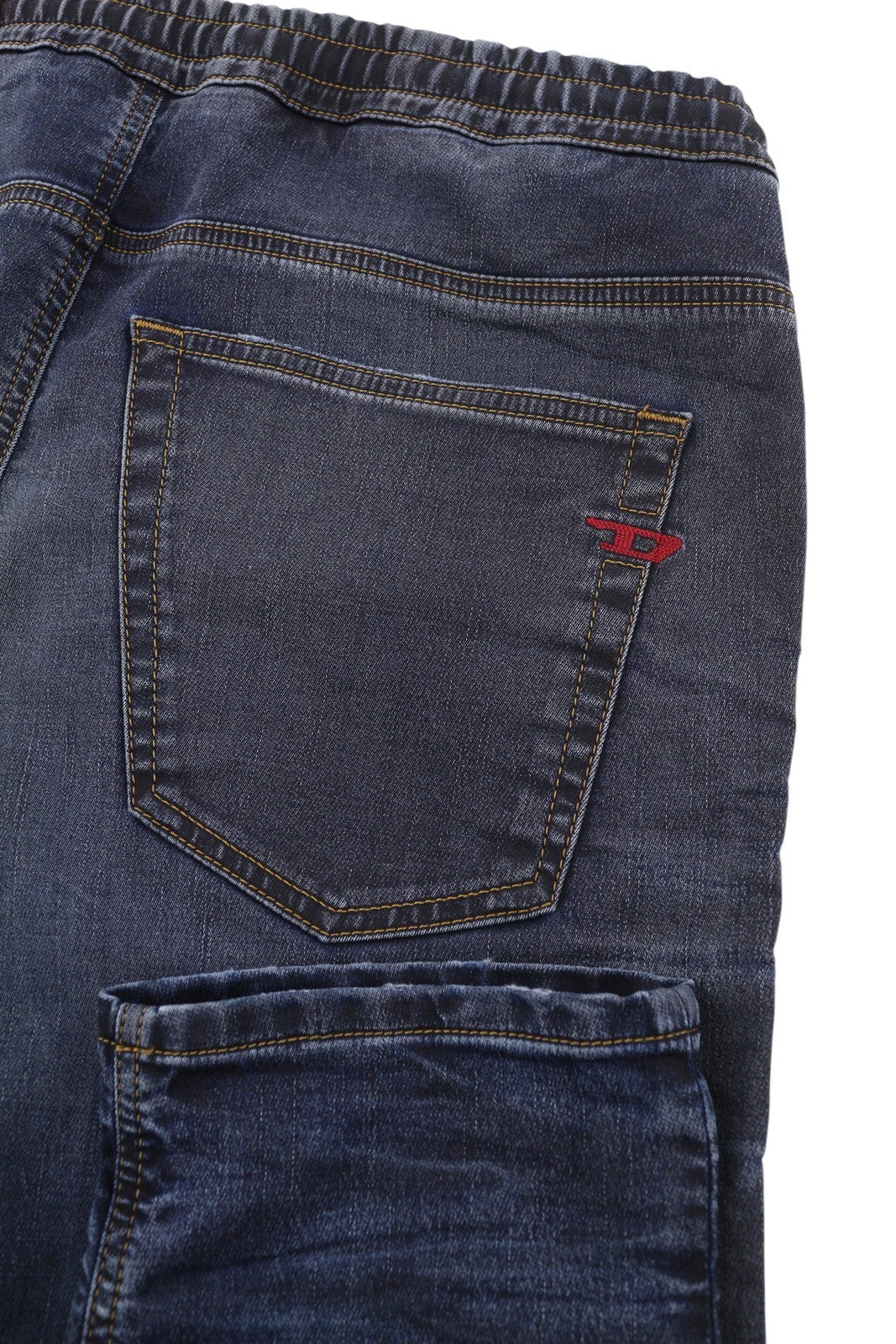 DIESEL 2030 D-Krooley 09I18 Jogg Men Jeans W36 Blue Faded Distress RRP350
