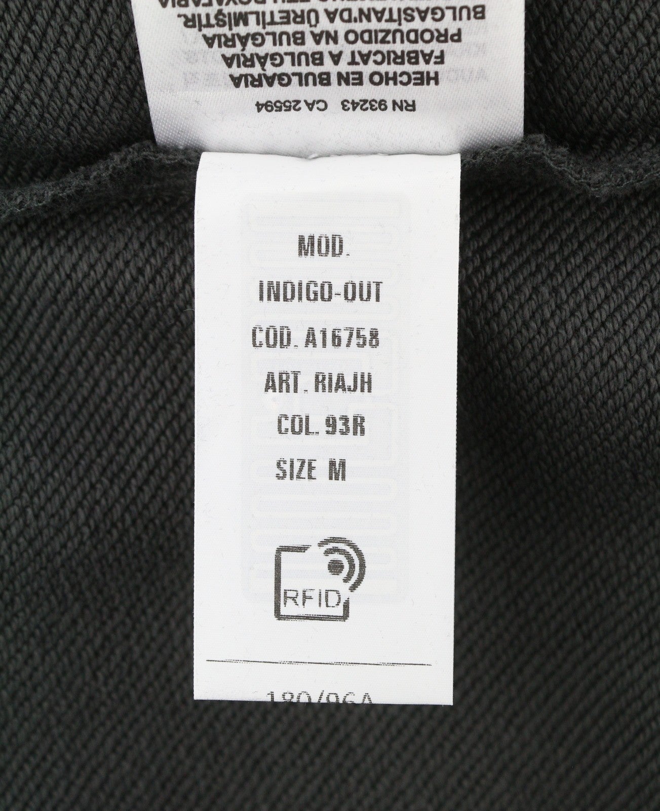 DIESEL Indigo-Out Men Hoodie M Dark Grey Crew Neck Pull On RRP175