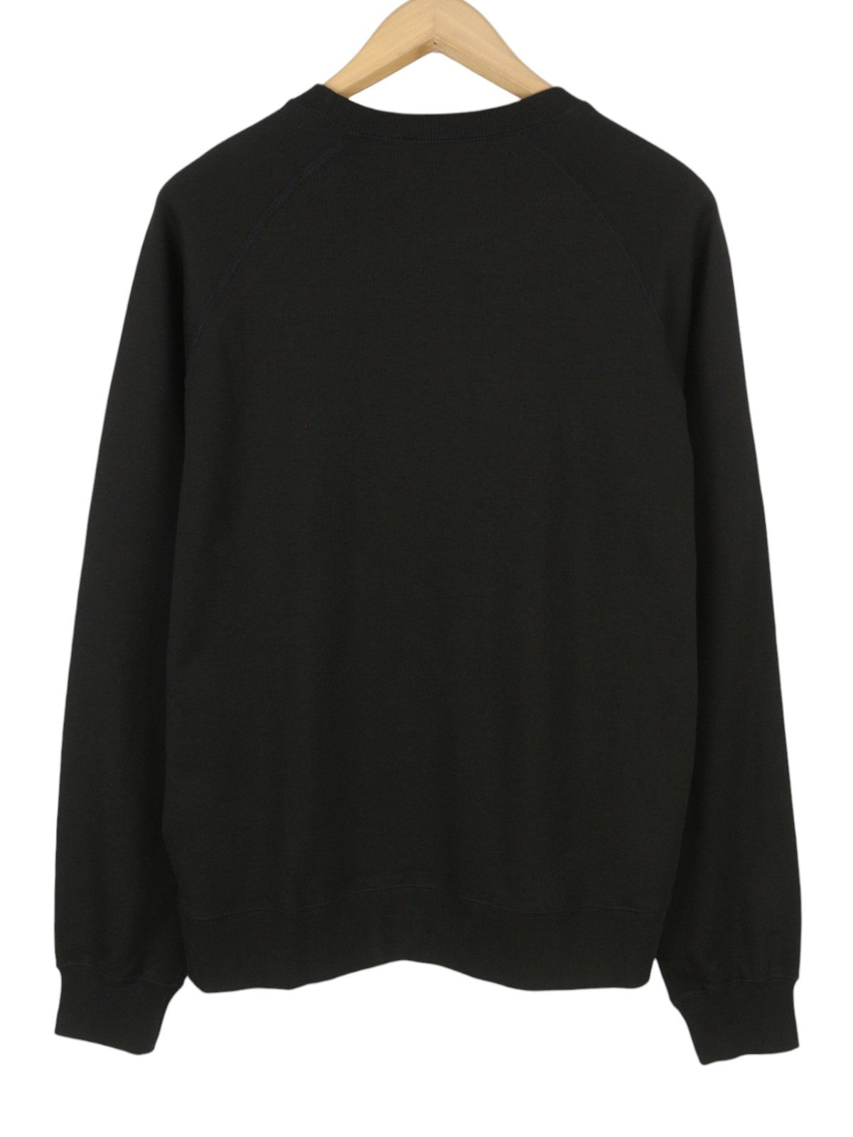 DIESEL S-Raglan-Waf Men Sweatshirt 2XL Black Crew Neck Front Logo Pull On RRP175