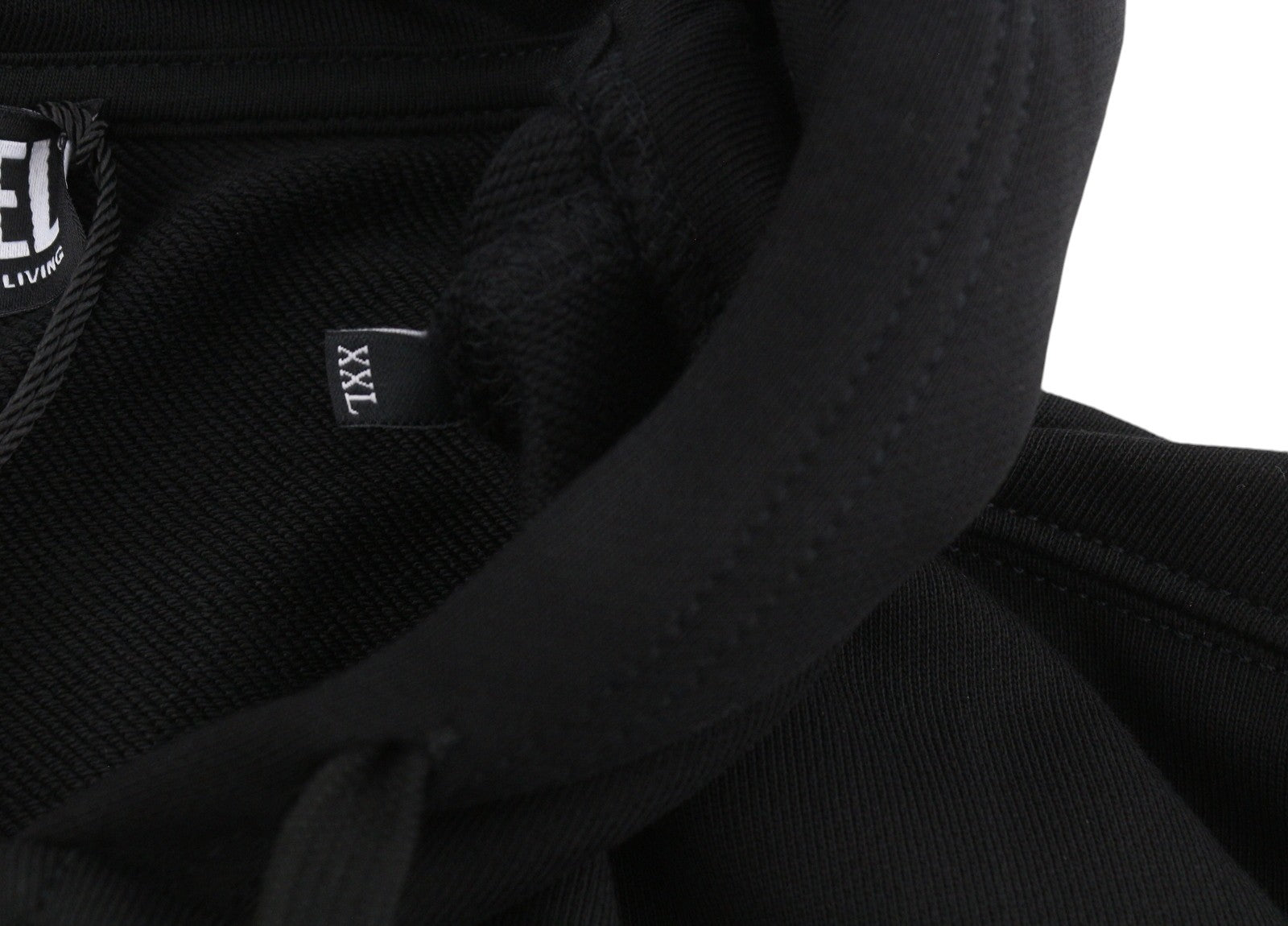 DIESEL S-Ginn-Hood-Zip 250209 Off Men Hoodie XL Black Full Zip RRP175