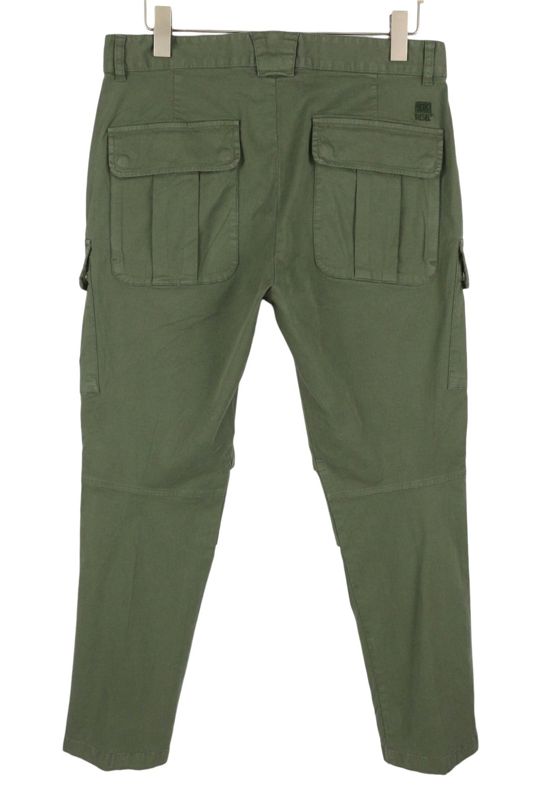 DIESEL P-Argy-In Men Trousers 50 W34 Khaki Green Cargo Zip Fly RRP195