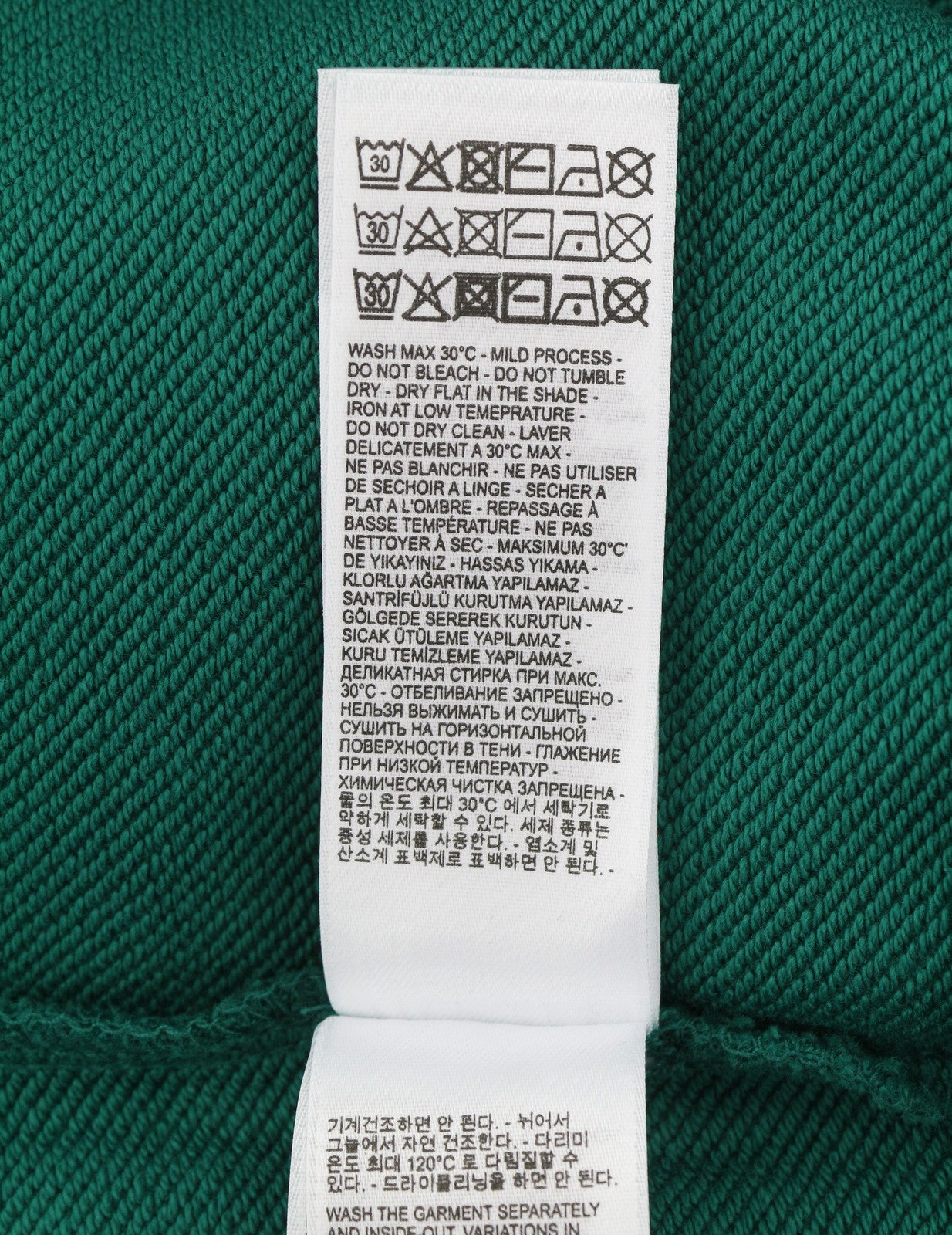 DIESEL S-Girk-K12 Men Sweatshirt M Green Cotton Crew Neck Pull On
