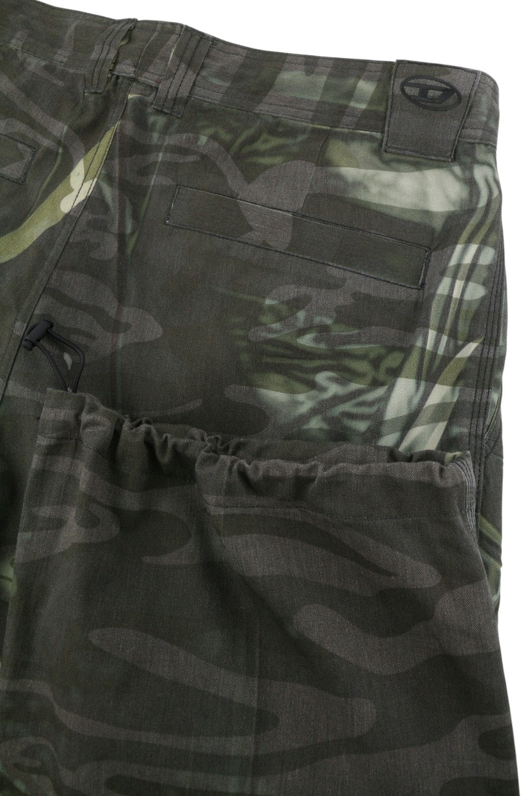DIESEL P-Arne Men Trousers 50 W36 Khaki Camouflage Twill Cargo RRP375